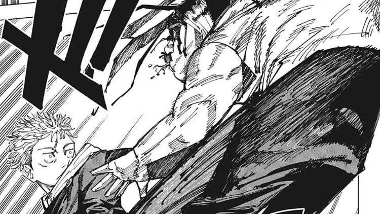 呪術廻戦162話蹴り